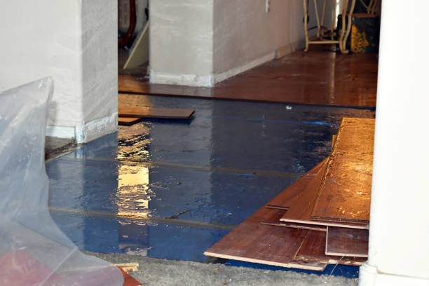 Professional Water Extraction technician working in Beach City, TX